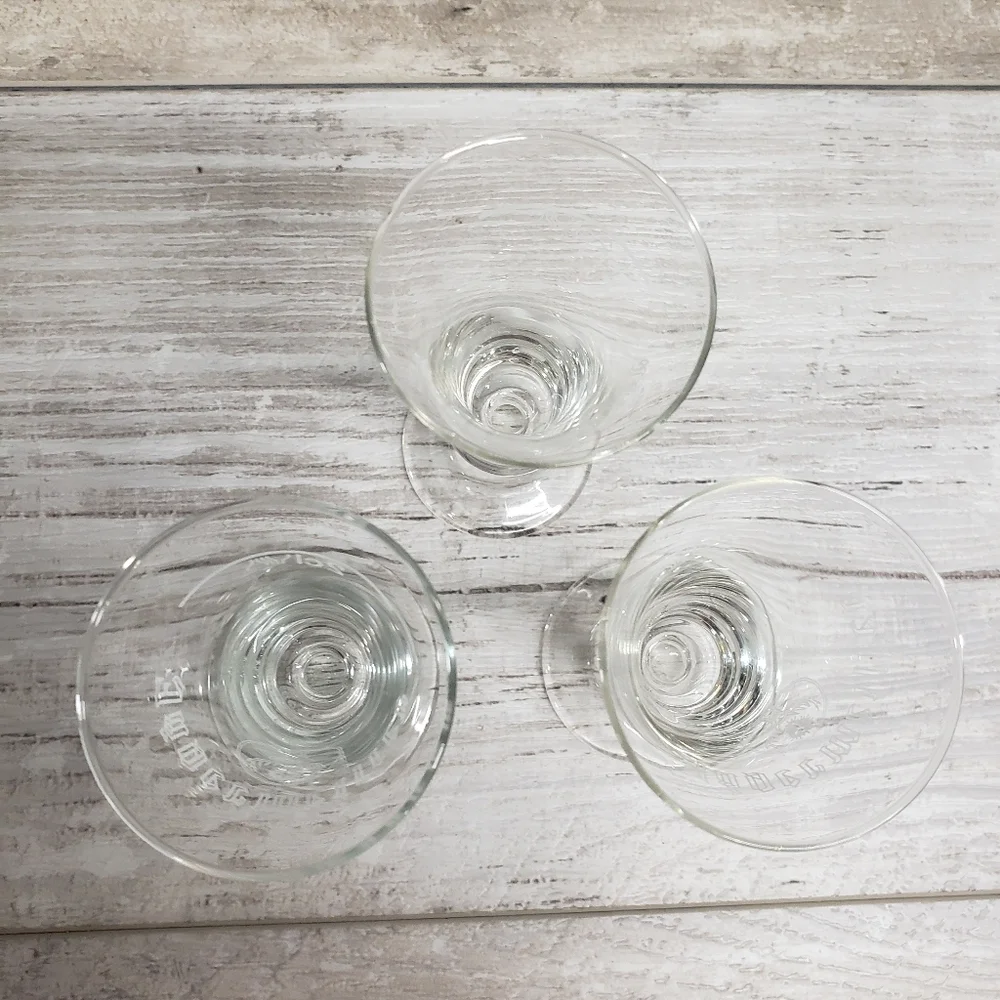 Vintage Sets of 3 Shot Glasses